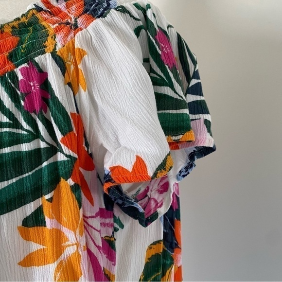 Old Navy Floral Plus Size Off the Shoulder Top XXL - Picture 4 of 12